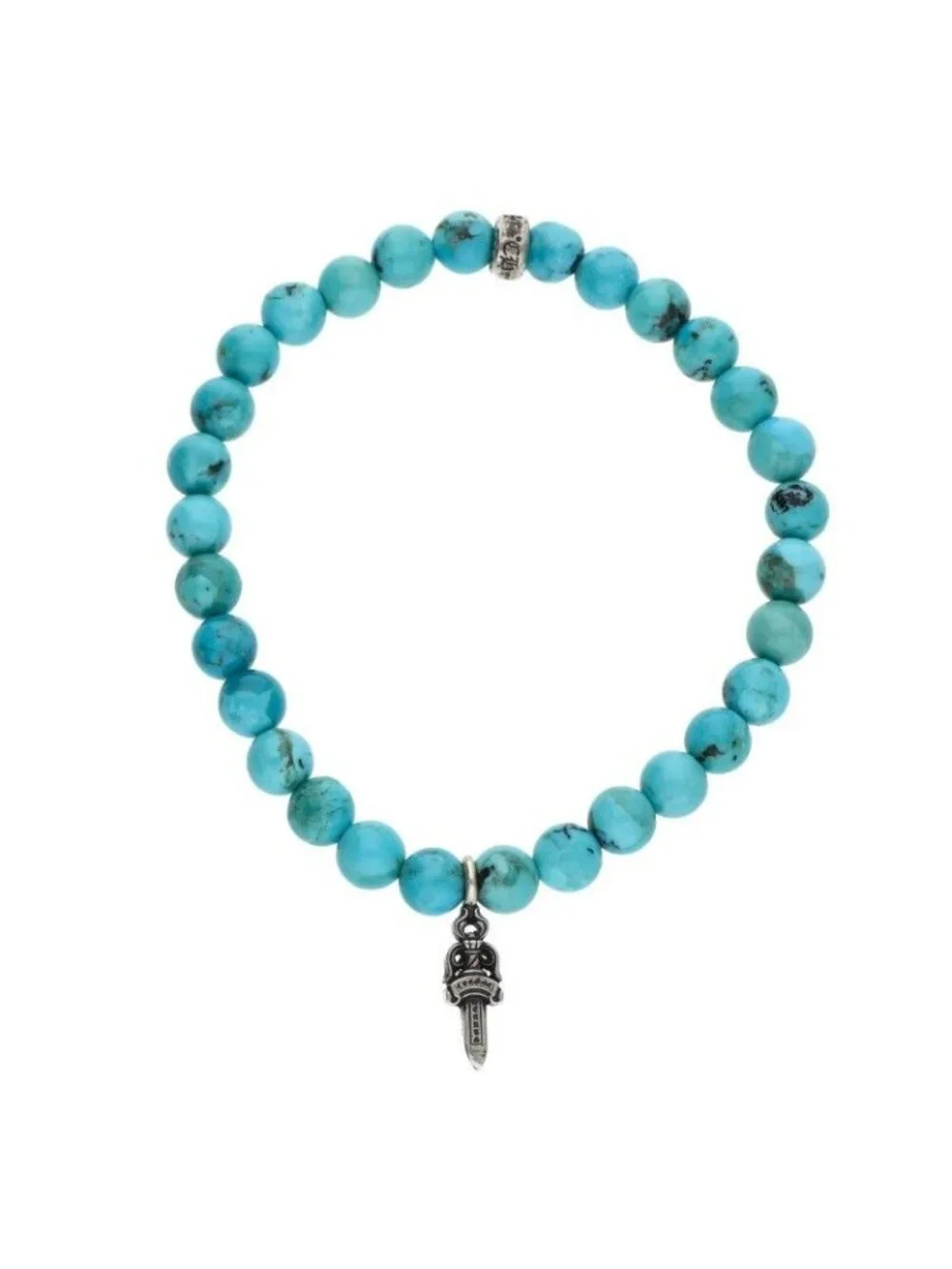 Chrome Hearts 6 Bead Bracelet Stack Dagger 6